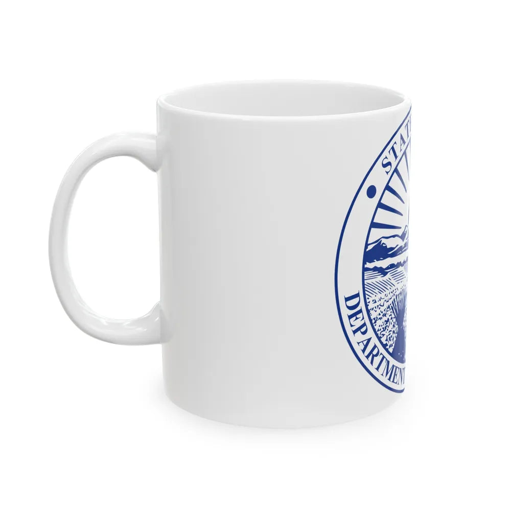 Seal of the Ohio Department of Commerce - White Coffee Mug-Go Mug Yourself