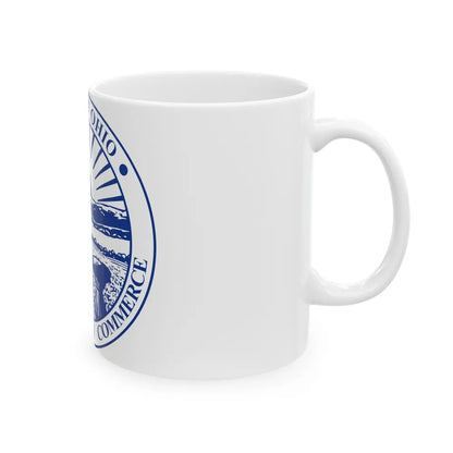 Seal of the Ohio Department of Commerce - White Coffee Mug-Go Mug Yourself