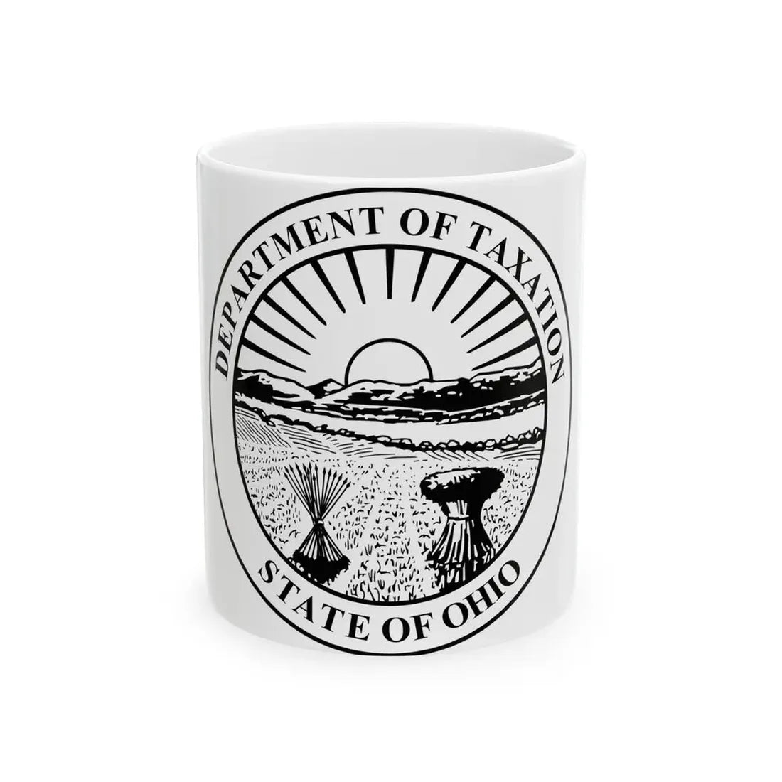 Seal of the Ohio Department of Taxation - White Coffee Mug 11oz - Go Mug Yourself