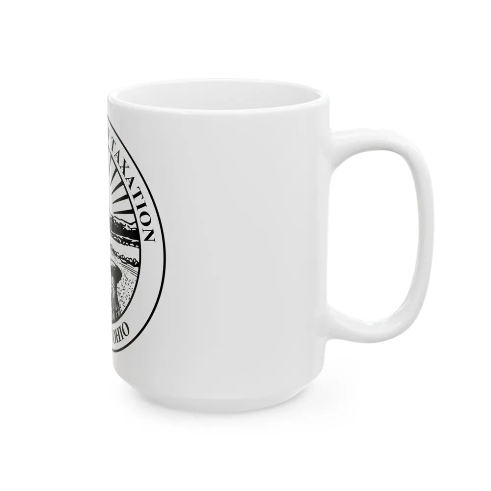 Seal of the Ohio Department of Taxation - White Coffee Mug-Go Mug Yourself