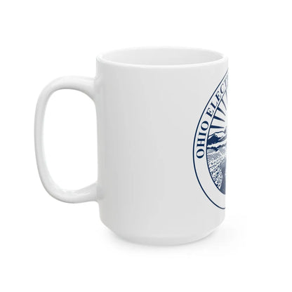 Seal of the Ohio Elections Commission - White Coffee Mug-Go Mug Yourself