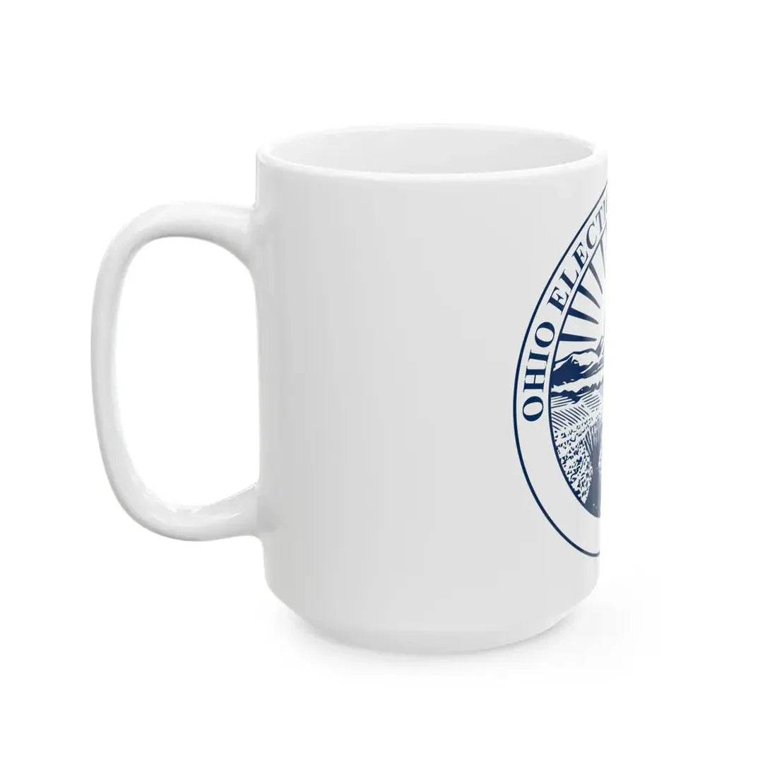 Seal of the Ohio Elections Commission - White Coffee Mug - Go Mug Yourself