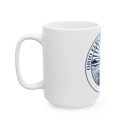 Seal of the Ohio Elections Commission - White Coffee Mug - Go Mug Yourself