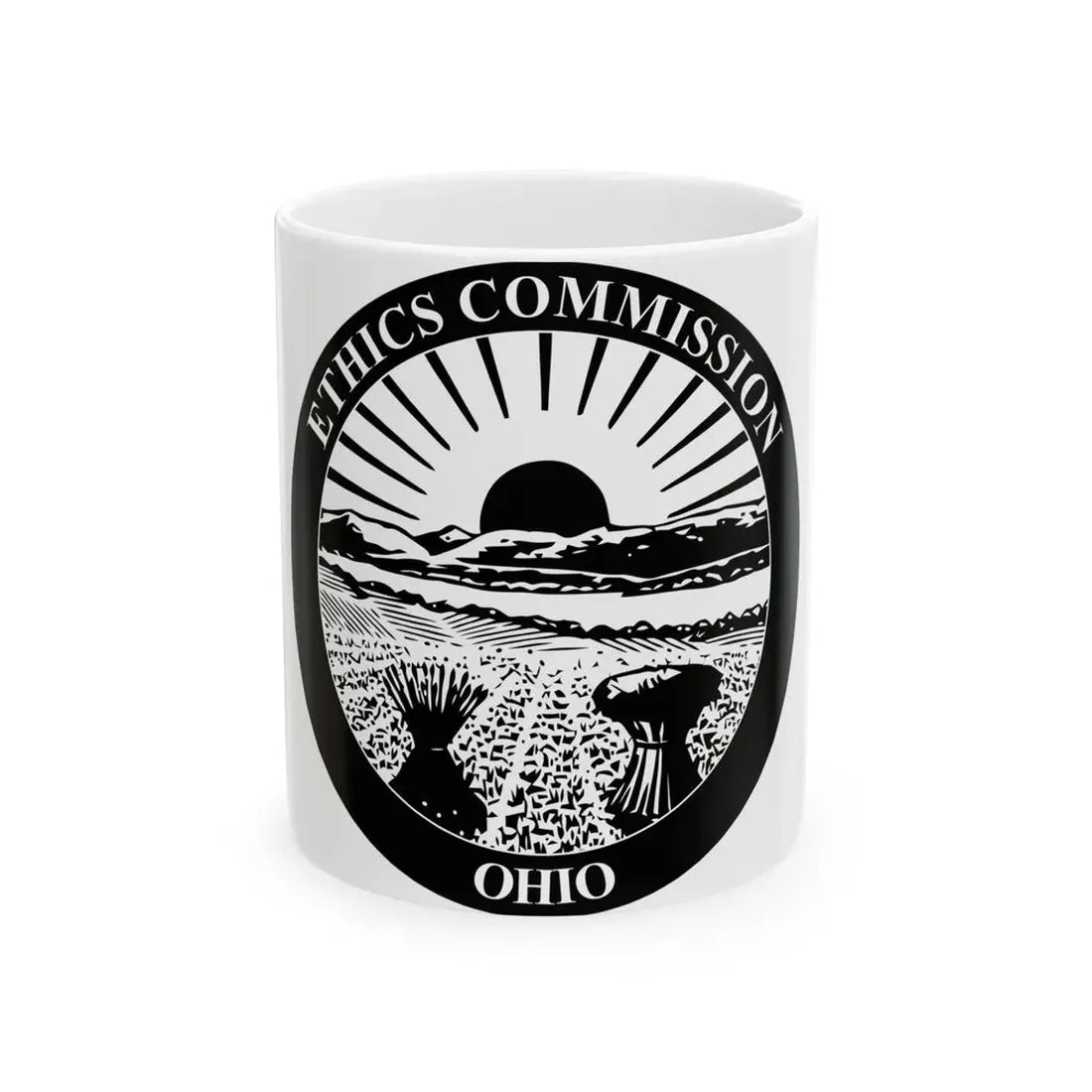 Seal of the Ohio Ethics Commission - White Coffee Mug 11oz - Go Mug Yourself