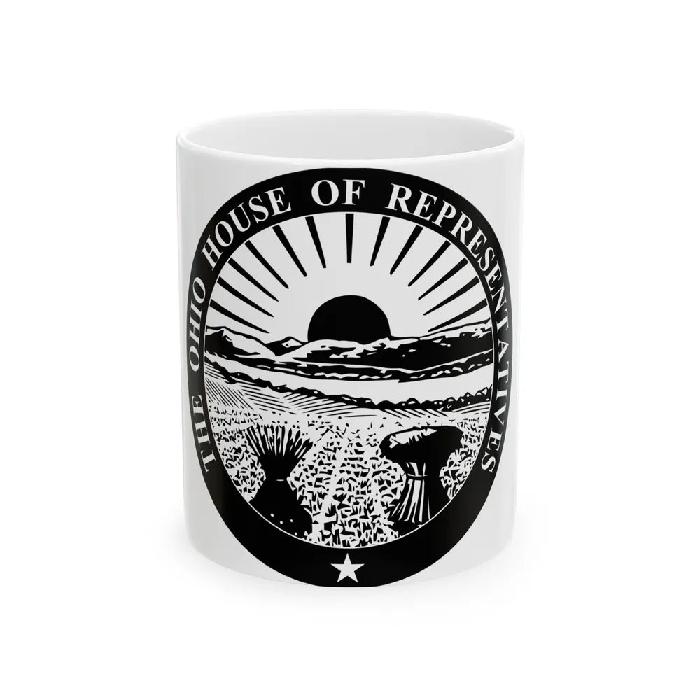 Seal of the Ohio House of Representatives - White Coffee Mug-11oz-Go Mug Yourself