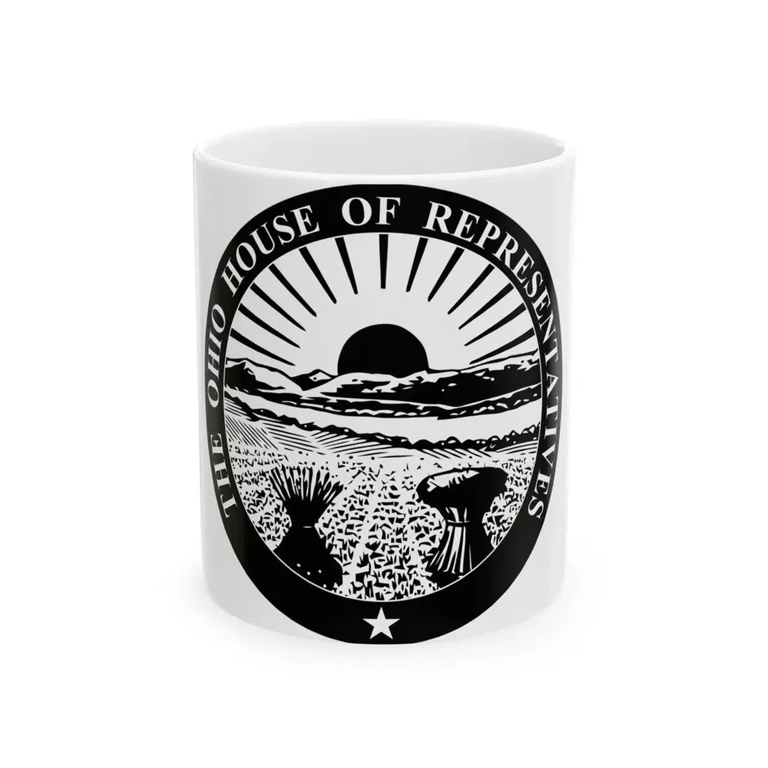Seal of the Ohio House of Representatives - White Coffee Mug 11oz - Go Mug Yourself
