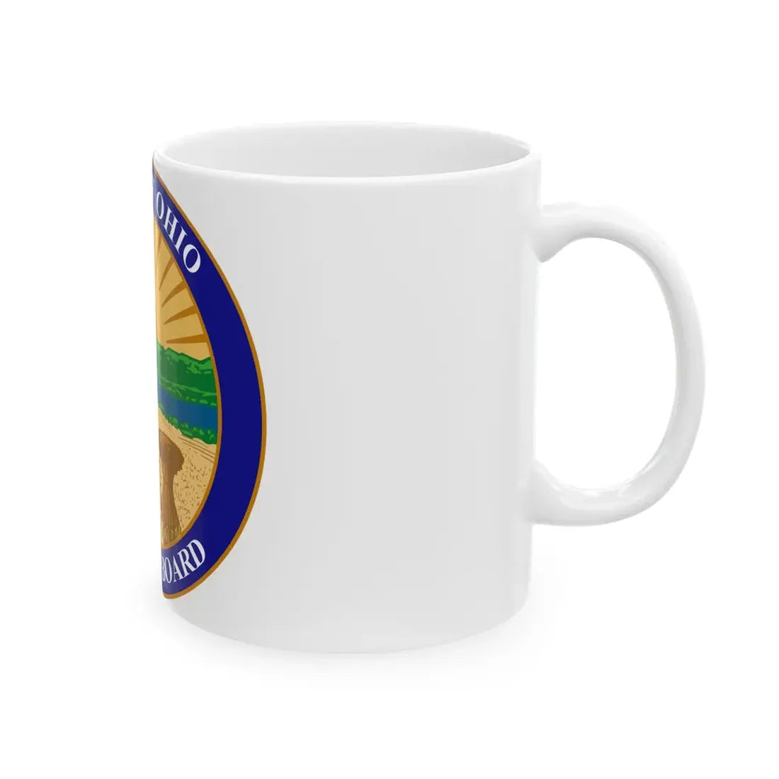 Seal of the Ohio Medical Board - White Coffee Mug - Go Mug Yourself