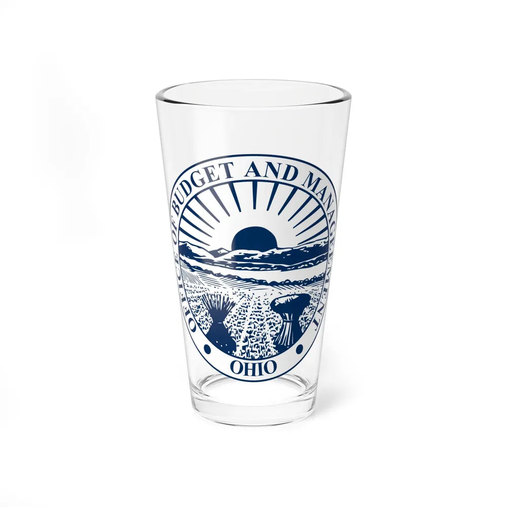 Seal of the Ohio Office of Budget and Management - Pint Glass 16oz-16oz-Go Mug Yourself