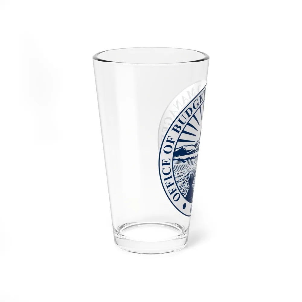 Seal of the Ohio Office of Budget and Management - Pint Glass 16oz-Go Mug Yourself