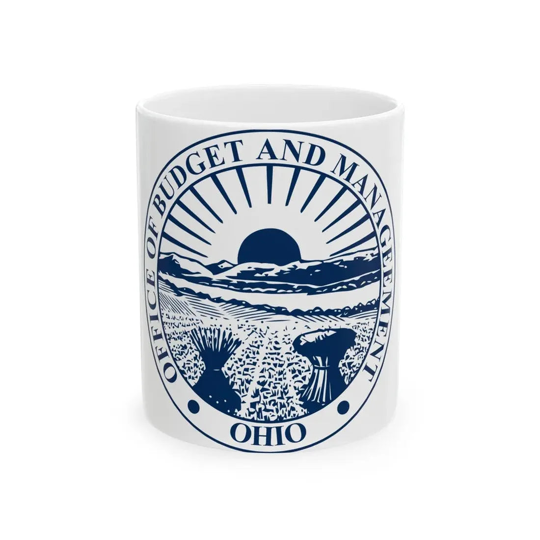 Seal of the Ohio Office of Budget and Management - White Coffee Mug 11oz - Go Mug Yourself