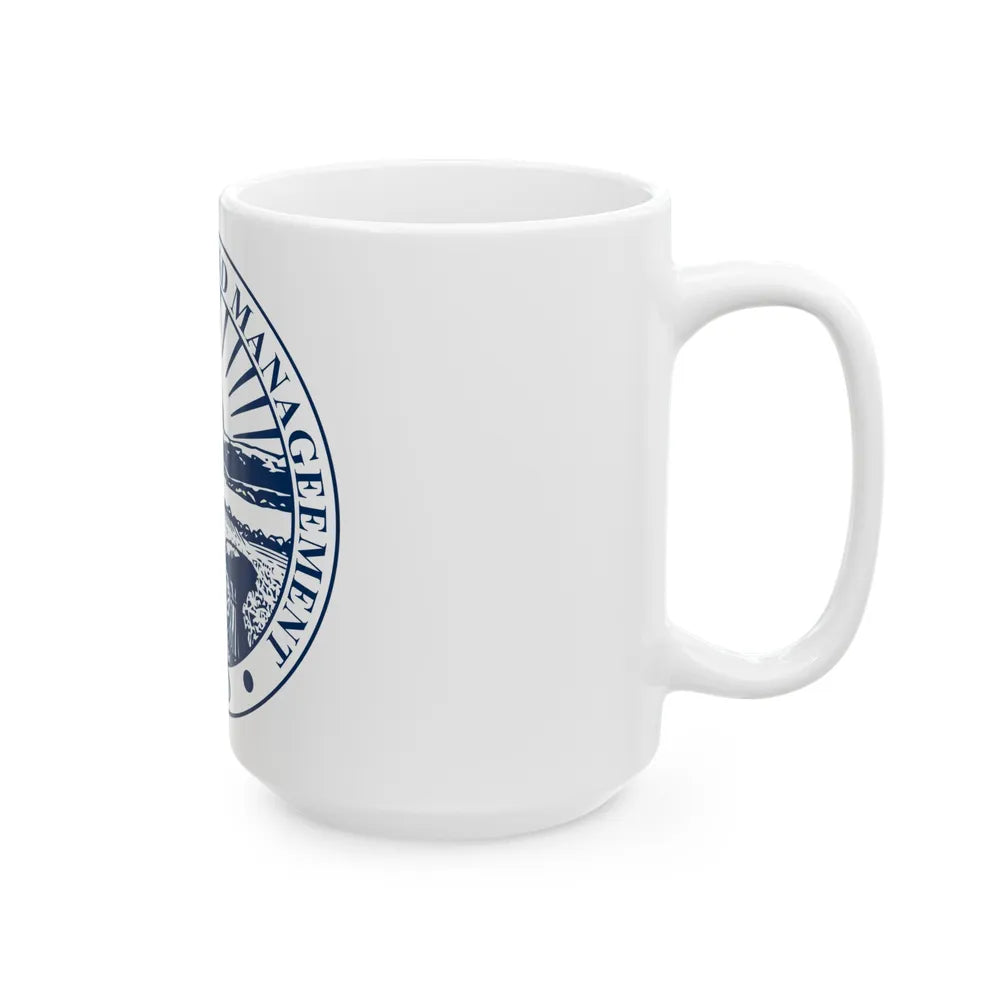 Seal of the Ohio Office of Budget and Management - White Coffee Mug-Go Mug Yourself