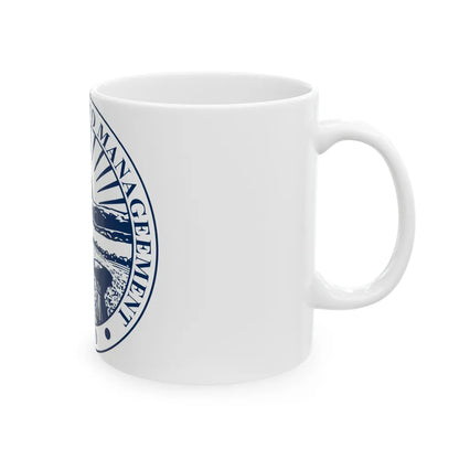 Seal of the Ohio Office of Budget and Management - White Coffee Mug-Go Mug Yourself