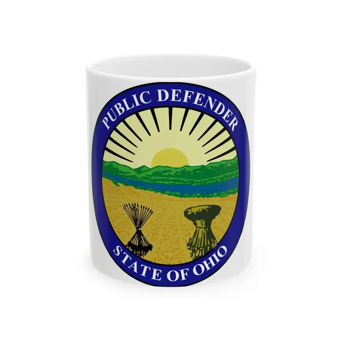 Seal of the Ohio Public Defender - White Coffee Mug 11oz - Go Mug Yourself