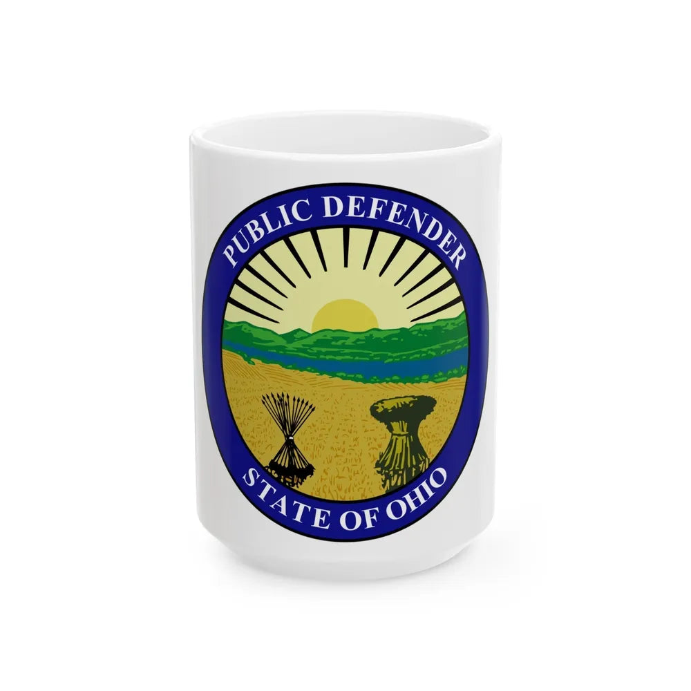 Seal of the Ohio Public Defender - White Coffee Mug-15oz-Go Mug Yourself