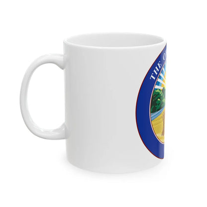 Seal of the Ohio Senate - White Coffee Mug-Go Mug Yourself