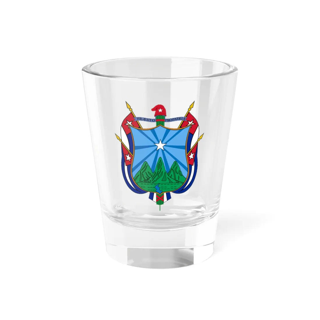 Seal of the Oriente Province (Cuba) (Coat of Arms) Shot Glass 1.5oz 1.5oz - Go Mug Yourself