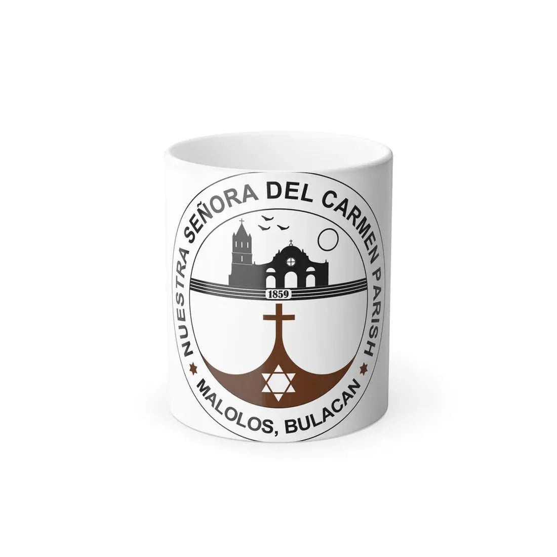 Seal of the Parish of Our Lady of Mount Carmel - Color Changing Coffee Mug 11oz - Go Mug Yourself