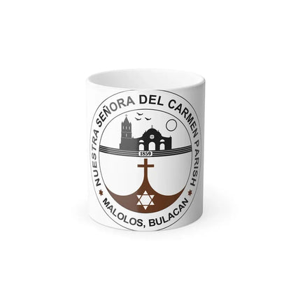 Seal of the Parish of Our Lady of Mount Carmel - Color Changing Coffee Mug 11oz - Go Mug Yourself