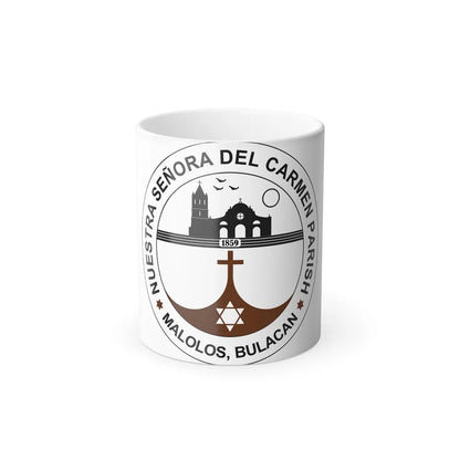 Seal of the Parish of Our Lady of Mount Carmel - Color Changing Mug 11oz-11oz-Go Mug Yourself