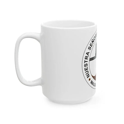 Seal of the Parish of Our Lady of Mount Carmel - White Coffee Mug - Go Mug Yourself