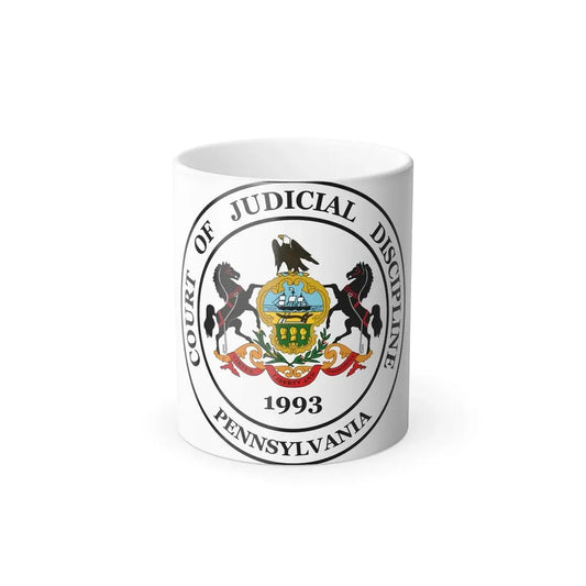 Seal of the Pennsylvania Court of Judicial Discipline - Color Changing Coffee Mug 11oz - Go Mug Yourself