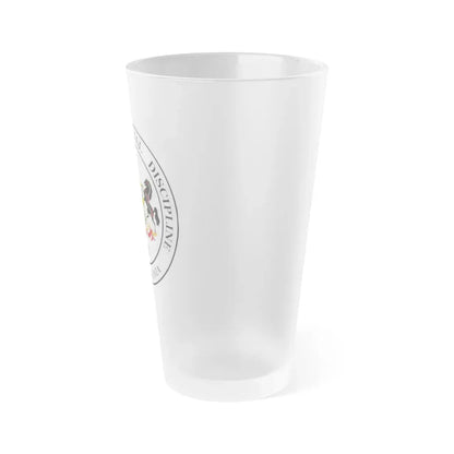 Seal of the Pennsylvania Court of Judicial Discipline - Frosted Pint Glass 16oz - Go Mug Yourself