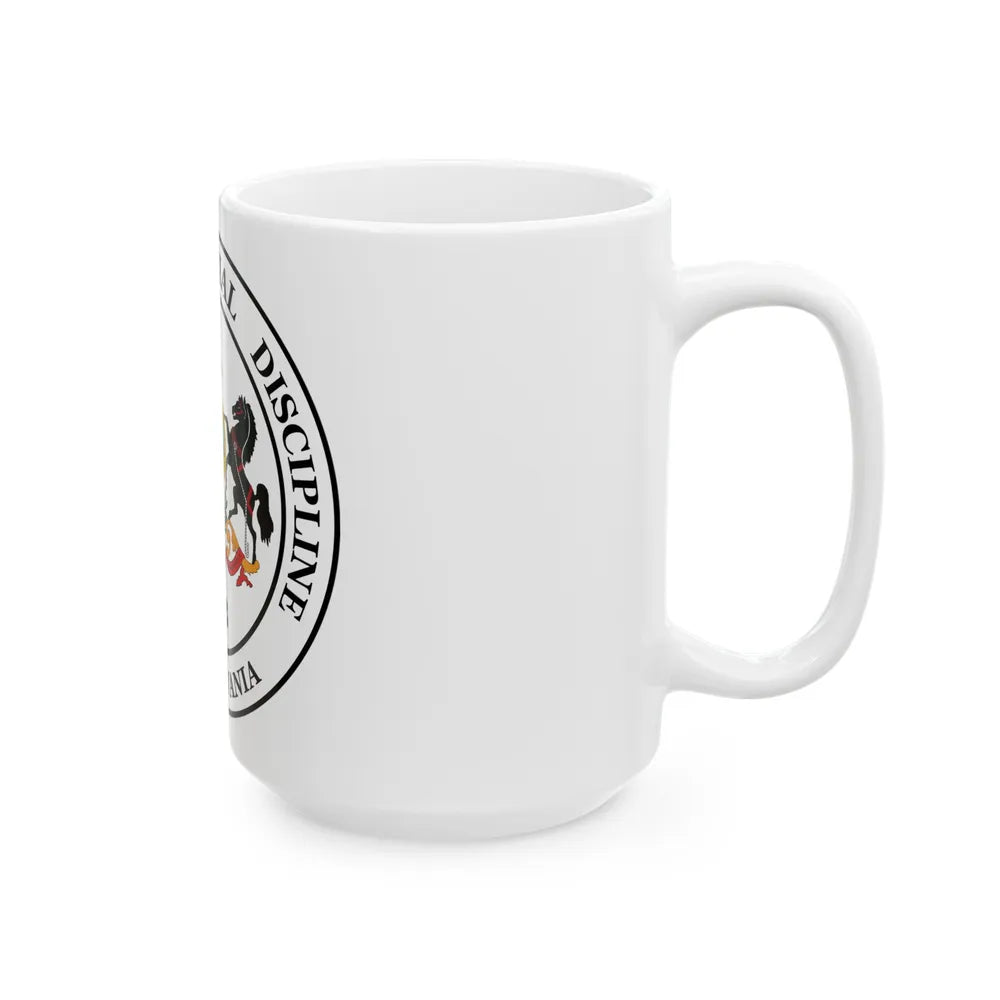 Seal of the Pennsylvania Court of Judicial Discipline - White Coffee Mug-Go Mug Yourself