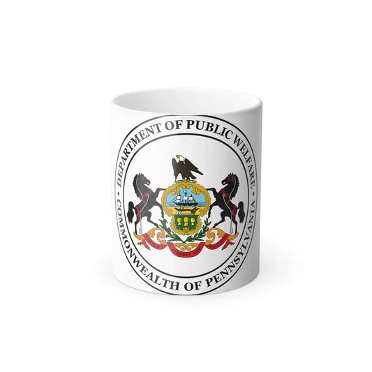 Seal of the Pennsylvania Department of Public Welfare - Color Changing Coffee Mug 11oz - Go Mug Yourself