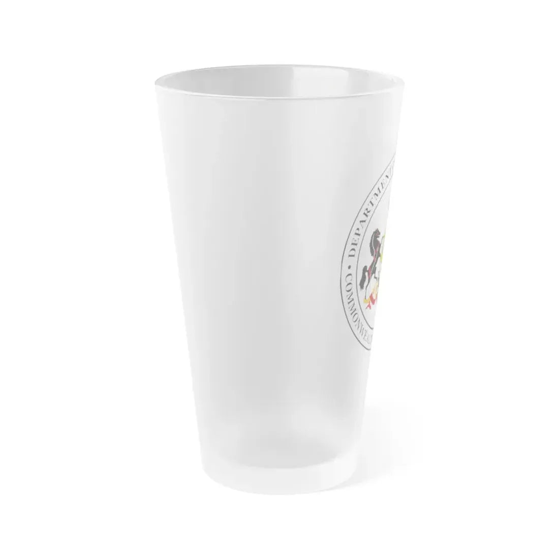 Seal of the Pennsylvania Department of Public Welfare - Frosted Pint Glass 16oz - Go Mug Yourself