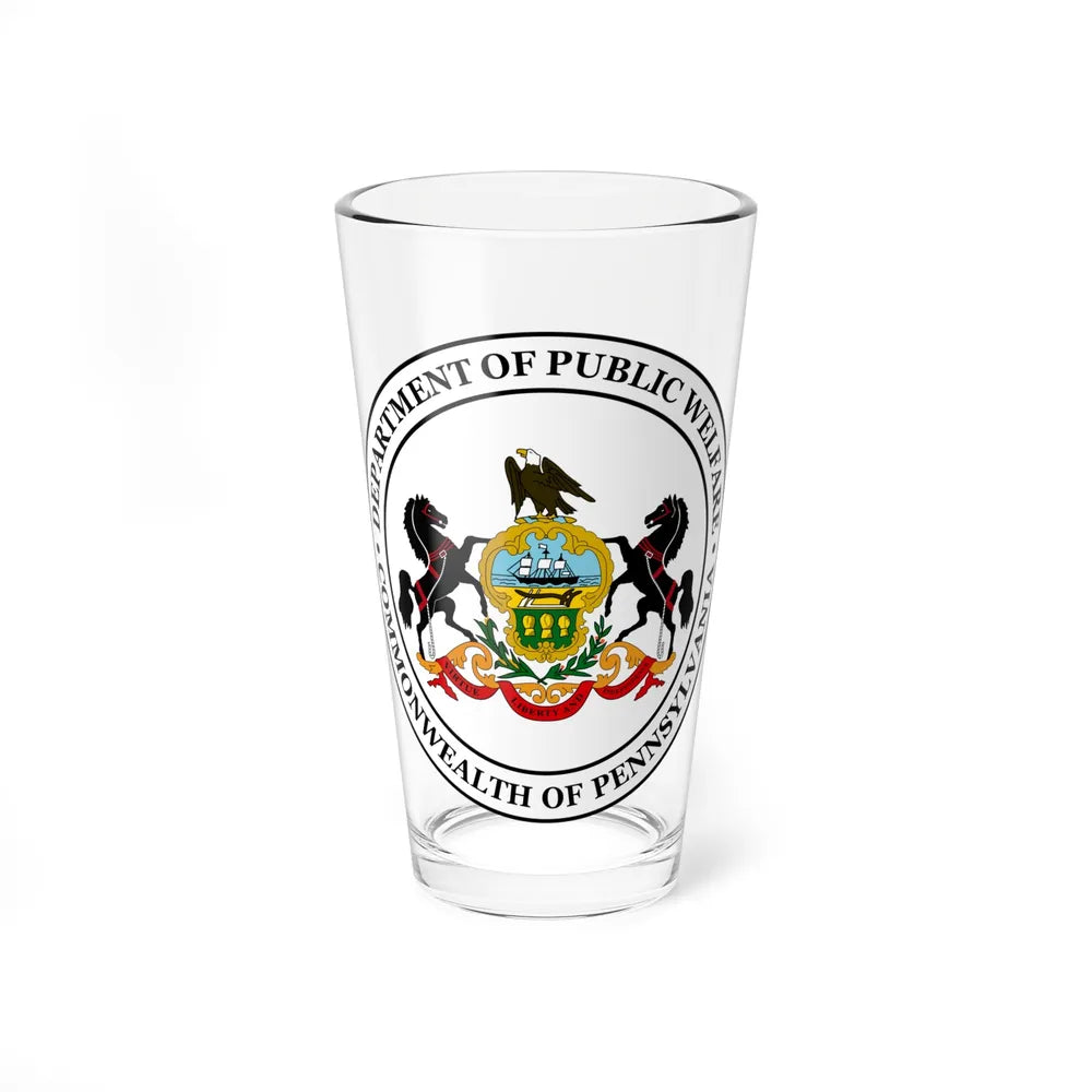 Seal of the Pennsylvania Department of Public Welfare - Pint Glass 16oz-16oz-Go Mug Yourself