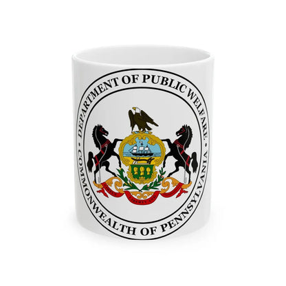 Seal of the Pennsylvania Department of Public Welfare - White Coffee Mug-11oz-Go Mug Yourself