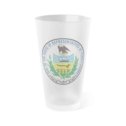 Seal of the Pennsylvania House of Representatives - Frosted Pint Glass 16oz 16oz Frosted - Go Mug Yourself