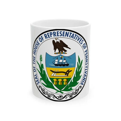 Seal of the Pennsylvania House of Representatives - White Coffee Mug 11oz - Go Mug Yourself