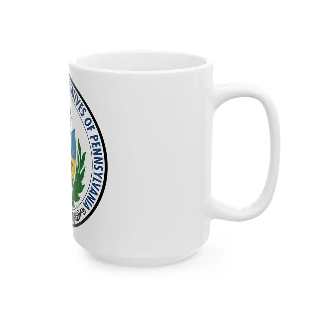 Seal of the Pennsylvania House of Representatives - White Coffee Mug - Go Mug Yourself