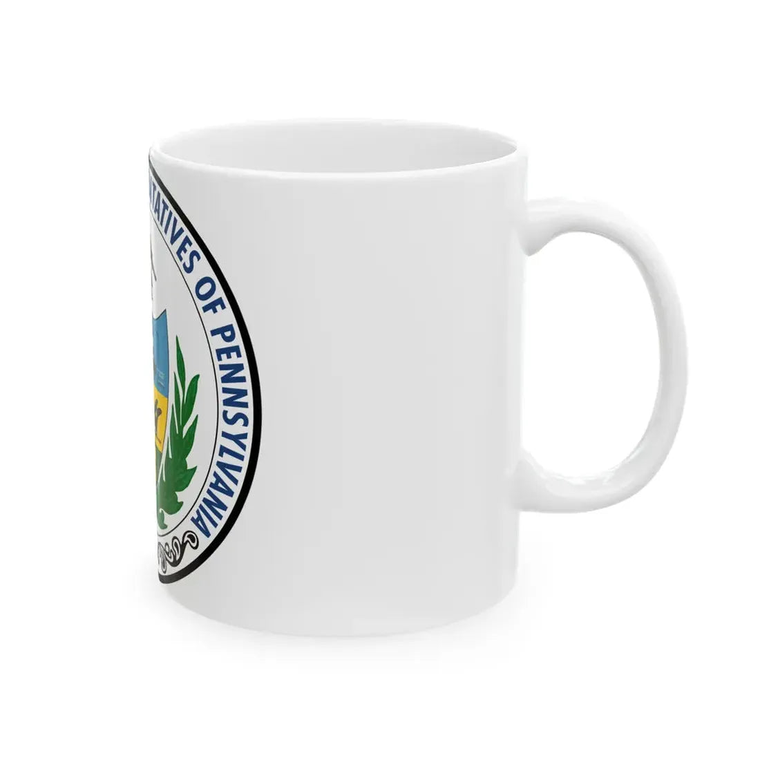 Seal of the Pennsylvania House of Representatives - White Coffee Mug - Go Mug Yourself