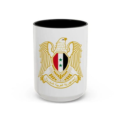 Seal of the People's Assembly of Syria - Accent Coffee Mug 15oz Black - Go Mug Yourself