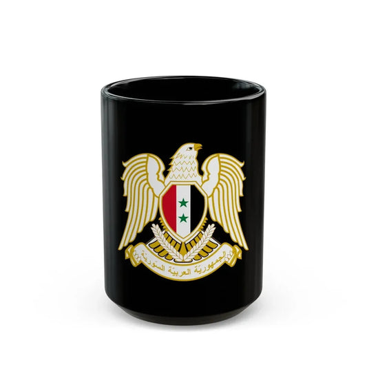 Seal of the People's Assembly of Syria - Black Coffee Mug 15oz - Go Mug Yourself