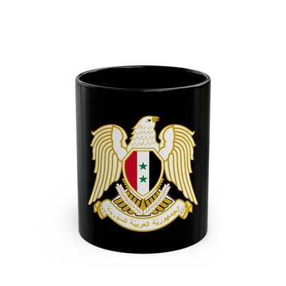 Seal of the People's Assembly of Syria - Black Coffee Mug-11oz-Go Mug Yourself