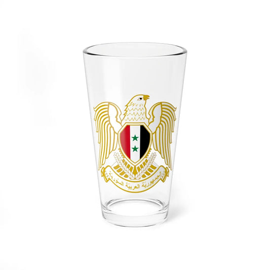 Seal of the People's Assembly of Syria - Pint Glass 16oz-16oz-Go Mug Yourself