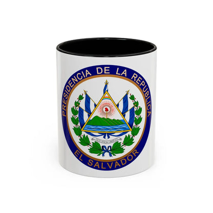 Seal of the President of El Salvador - Accent Coffee Mug 11oz Black - Go Mug Yourself