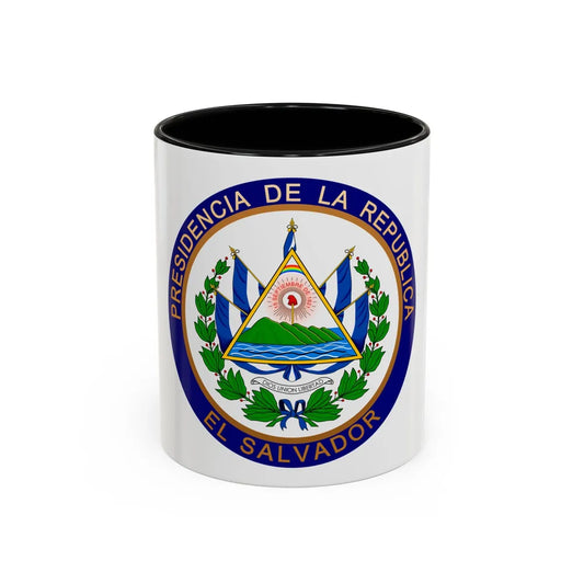 Seal of the President of El Salvador - Accent Coffee Mug 11oz Black - Go Mug Yourself