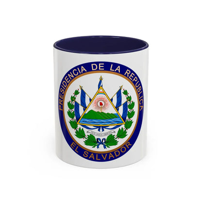 Seal of the President of El Salvador - Accent Coffee Mug 11oz Navy - Go Mug Yourself