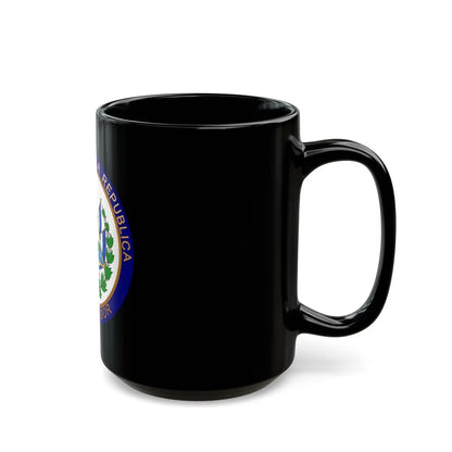 Seal of the President of El Salvador - Black Coffee Mug-Go Mug Yourself