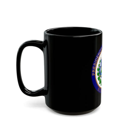 Seal of the President of El Salvador - Black Coffee Mug-Go Mug Yourself