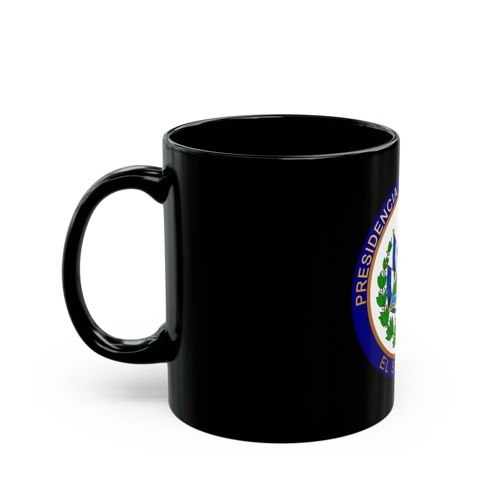 Seal of the President of El Salvador - Black Coffee Mug-Go Mug Yourself