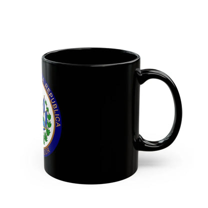 Seal of the President of El Salvador - Black Coffee Mug-Go Mug Yourself