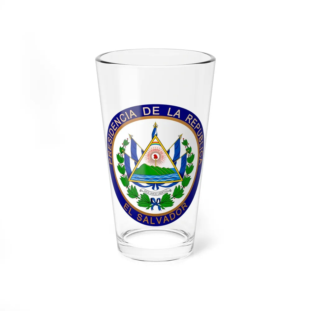 Seal of the President of El Salvador - Pint Glass 16oz-16oz-Go Mug Yourself