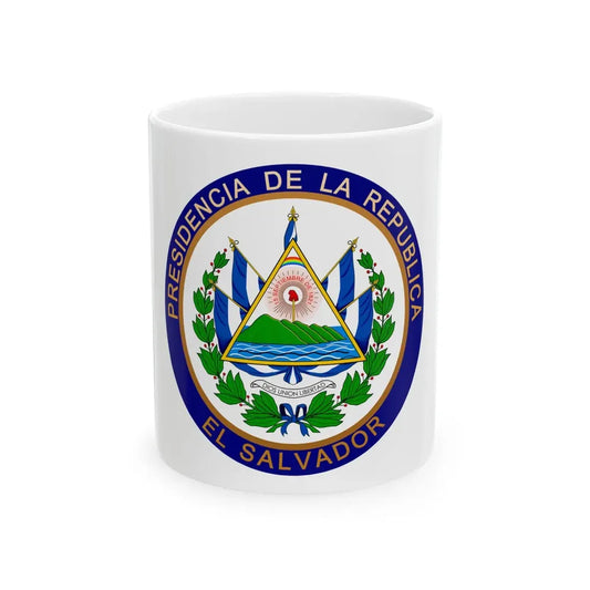 Seal of the President of El Salvador - White Coffee Mug 11oz - Go Mug Yourself