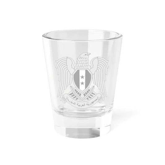 Seal of the President of Syria 1980-2024 (Syria) (Coat of Arms) Shot Glass 1.5oz 1.5oz - Go Mug Yourself