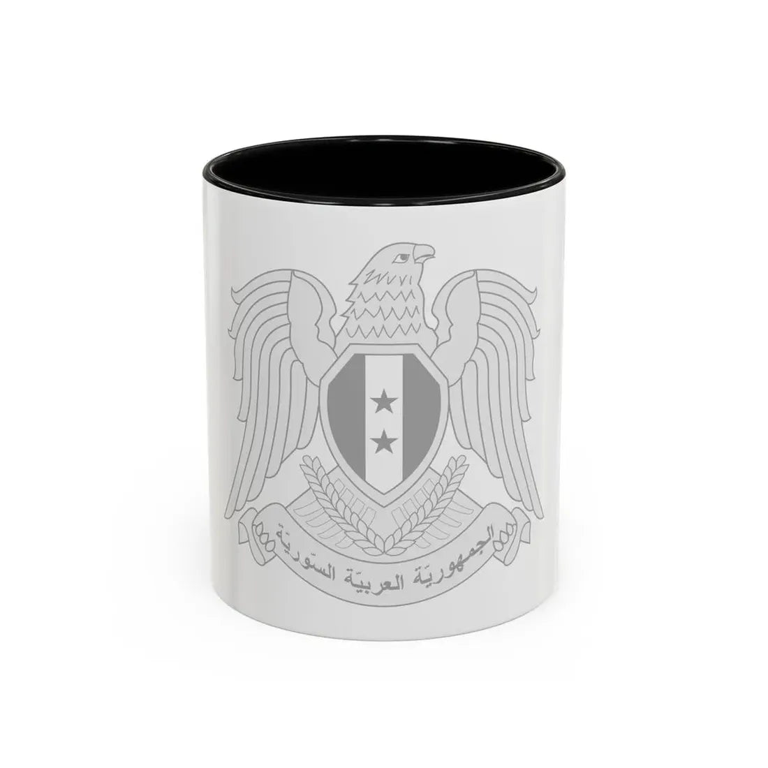 Seal of the President of Syria - Accent Coffee Mug 11oz Black - Go Mug Yourself